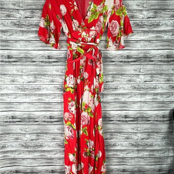 BCBGMAXAZRIA Rose Bloom Maxi Dress - New with tags - Picture 4 of 16